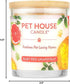 One Fur All Citrus Candle 9 OZ - Plant-Based Soy Candle, Clean Burning Air Freshener with 60 Hour Burn Time - Ruby Red