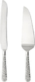 Dicunoy 2 PCS Wedding Cake Knife and Server Set, Vintage Engraved Cake Cutter for Birthday Party