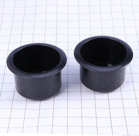 Cup Holder Insert for RV, Boat, Car, Couch, Golf Cart - 2pcs Plastic Universal Drop for Recliner, Pontoon Table (3.34"