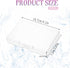 3 Pieces Portable Travel Cotton Pad Holder,Bathroom Vanity Countertop Storage Organizer,Cotton Ball Holder Dispenser,Cosmetic Sponge Storage Box for Cotton Rounds, Swabs, Floss(Transparent)