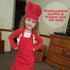 Novelty Place Kid's Apron with Chef Hat Set (3 Set) - Children’s Bib with Pocket for Cooking, Baking