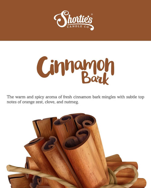 Shortie's Candle Company Cinnamon Bark Wax Melts Multi Pack - 2 Highly Scented 3 Oz. Bars (6 Oz. Total)