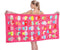 Microfiber Beach Towel Set - Oversized Large Quick Dry Soft Thin Sand Free Cute Ice Cream Design 30×60 inch Beach