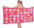 Microfiber Beach Towel Set - Oversized Large Quick Dry Soft Thin Sand Free Cute Ice Cream Design 30×60 inch Beach