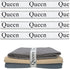 4 Pieces Grey Bed Sheet Organizer Bands, Storage Label Bands for Closet, Bedding Linen Labels (4Pcs Queen)