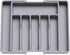 Lifewit Silverware Drawer Organizer, Expandable Utensil Tray for Kitchen, BPA Free Flatware Holder, Large, Grey