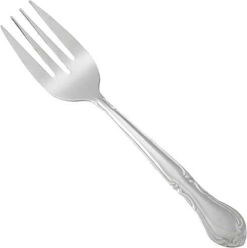 Winco 12-Piece 18-0 Stainless Steel Elegance Salad Fork Set