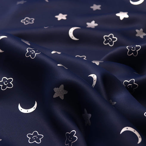 84 Inch 2 Set, Grommet, 42 BGment Kids Curtains for Bedroom Length Panels Star and Moon Blackout Curtains for Boys Room