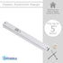 3-Pack Classic Aluminum Mezuzah Case for Mezuzah Scroll (with Nail), Weather Proof, Easy Peel and Stick (White, 5.5inch)