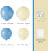 Pastel Balloon Garland Arch Kit with 100 pcs Blue and Yellow Balloons, DIY Decorations for Baby Shower, Wedding,