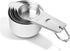 Last Confection 7pc Stainless Steel Measuring Cup Set, Includes 1/8 Cup Coffee Scoop for Cooking & Baking
