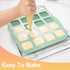 Silicone Waffle Chocolate Mold, 2 Pack Mini Square Non-Stick Waffle Tray for Making Chocolate and Cake Decoration