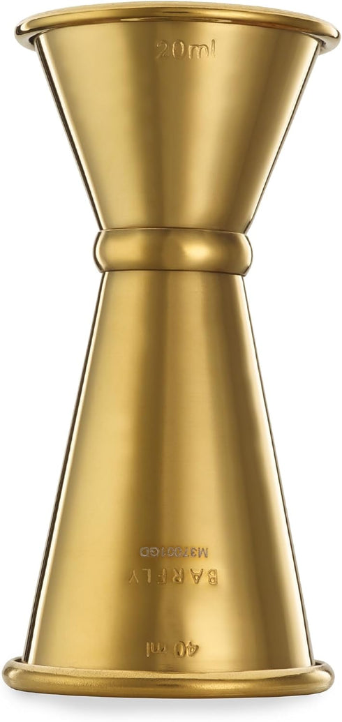 Barfly Gold Japanese Style Jigger - 20 ml x 40 ml