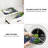 Fruit Purple Grapes Photo Absorbent Dish Drying Mats for Kitchen, Reversible Dish Pad Drainer Countertop Mats 18 x 16 In