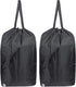 Washable Travel Laundry Bag with Handles and Drawstring (2 Pack), Heavy Duty, 27.5x34.5 in, Black