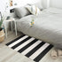 Seavish Black and White Striped Rug, 23.6" x 35.4" Christmas Welcome Mat for Front Door Porch
