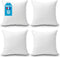 Foamily Throw Pillows Insert, 18 x 18 Inches (Set of 4), Hypoallergenic, Made in USA.