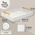 15.7" 11.8" 3.1" Juvale Ottoman Tray with Coasters & Interchangeable Gold & Silver Handles - x x - White Rustic Wood