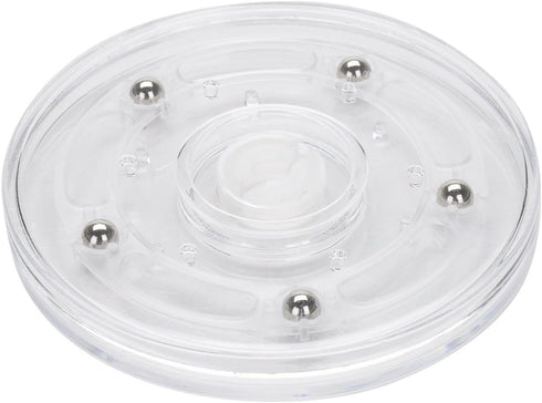 TamBee 4PCS 3Inch Acrylic Lazy Susan Turntable Organizer for Spice Rack Table Cake Kitchen