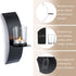 Sziqiqi Wall Candle Sconces for Decorations, Black Metallic Wall Mounted Candle Sconces for Room, Hallway, Entryway