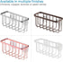 iDesign Gia Stainless Steel Dish Sponge Holder Basket, Ideal for Kitchen Sinks, Set of 1, Polished
