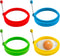 YOLCAR Egg Ring Set, Silicone Egg Ring Molds, Fried Egg Rings and Non-stick