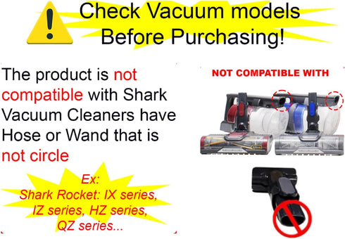 Horsehair Hardfloor Attachment for Wood and Tile Floors, Vacuum Hose Adapter Compatible with Most Vacuum Cleaners