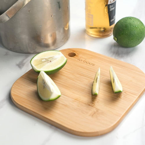 Home Mini Cutting Board, Small Fruit Cutting Board, Solid Bamboo Wood Board, Set of 2