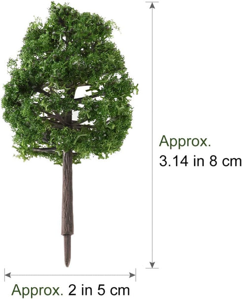 BESPORTBLE Artificial Trees Model - 20pcs Architectural Micro 9CM Imitation Landscape Tree Model Scenery
