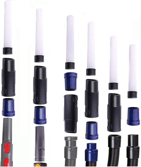 7 Piece Shop Vacuum Attachments Brushes Kit, 1-1/4 inch & 1-3/8 inch Vacuum Cleaner Accessories