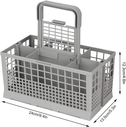 Pssopp Universal Dishwasher Cutlery Basket, Universal Cutlery Basket Replacement Box Dishwasher Silverware Cutlery Basket Dishwasher Basket for Utensils