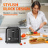 Black 2 Slice Toaster, Extra Wide Slot for Bagels, 7 Shade Settings, Removable Crumb Tray