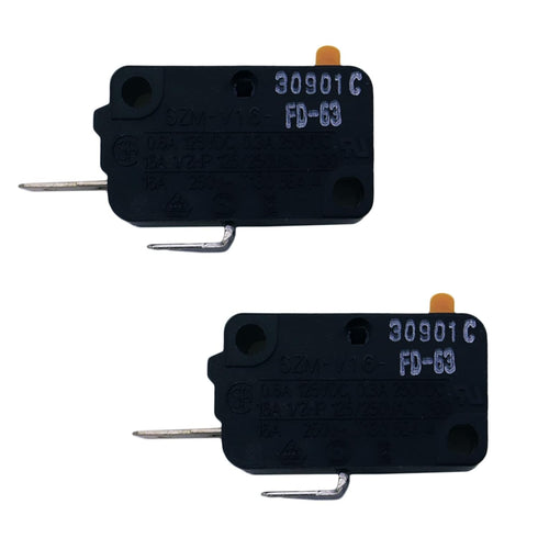 ENTERPARK New OEM Microwave Oven Micro Switch Replacement Part, 2 Pack GE SZM-V16-FD-63 for LG GE Starion