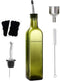 Leaflai Olive Oil Dispenser Bottle, 1 Pcs Green Glass Olive Oil Dispenser and