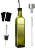 Leaflai Olive Oil Dispenser Bottle, 1 Pcs Green Glass Olive Oil Dispenser and