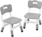 GAOMON Kids Chair, 3 Level Height Adjustable Kid Chair, Plastic Toddler Chairs for