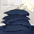 Nestl Soft Pillow Shams Set of 2, Double Brushed Microfiber Pillow Covers, Navy, Standard 20"x26"
