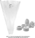 Ateco Universal Pastry Coupler and Cap Set - 7 Piece Set for 250 Ateco Decorating Tubes and Other Brands