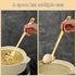 ReaNea Gold Spaghetti Spoon, Pasta Server, Stainless Steel Pasta Spoon with Teeth, One-Piece Metal Pasta Fork, Noddle