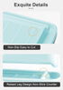 Nucookery Ceramic Butter Dish with Lid | Raised Legs and Non-Slip Strip Design | Porcelain Health | Dishwasher Safe
