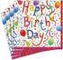 Happy Birthday Paper Cocktail Napkins - Caspari, 20 Count, Multicolor