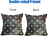 Waterproof Outdoor Pillow Covers 20x20 Inch, Vintage 4th of July American Flag Navy Stars Throw Cases, Patriotic