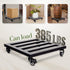 385lbs, 12 Inch, Idzo Upgraded Lockable Heavy Duty Trolley Capacity Black, Large Plant Pots, Parasol Stands and Bases