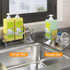 MINGFANITY 304 Sponge Holder for Kitchen Sink, Quick Draining, SUS Stainless Steel Sponge Organizer, Basket