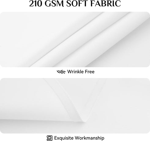 Softalker Round Tablecloth, Waterproof & Stain Resistant, Wrinkle Free Fabric Washable Polyester Table Cover for