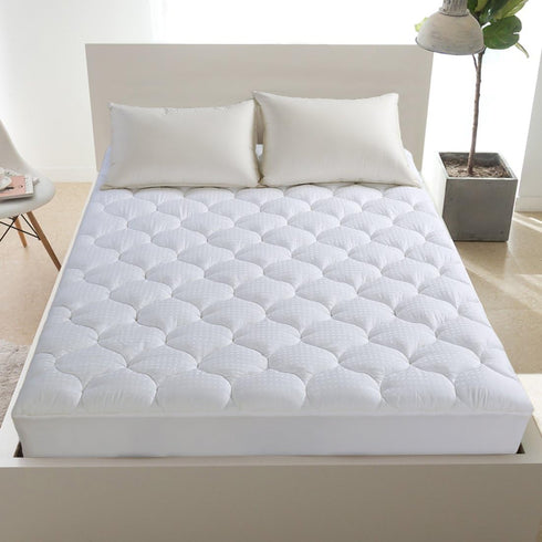 LEISURE TOWN Queen Mattress Pad Cover - Cooling Top Pillow Top with Snow Down Alternative Fill (8-21 Inch Fitted)