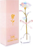 Beferr Galaxy Rose Glass Crystal Flowers with Heart-Shaped Base - Eternal Roses Forever Flowers Gifts for Women Mom,