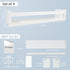 24 Inch Set 4, Forbena Wall Bookshelf for Kids Bedroom of White Floating Nursery Book Shelves for Baby Toddler Children