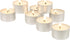 Stonebriar Bulk 50 Pack Unscented Smokeless Long Tea Light Candles, 8 Hour Extended Burn Time, White, 50 Count