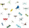 Small Size Anti-Collision Window Clings, Glass Reminder Static Decals to Avoid Bird Strikes, 20 Pieces